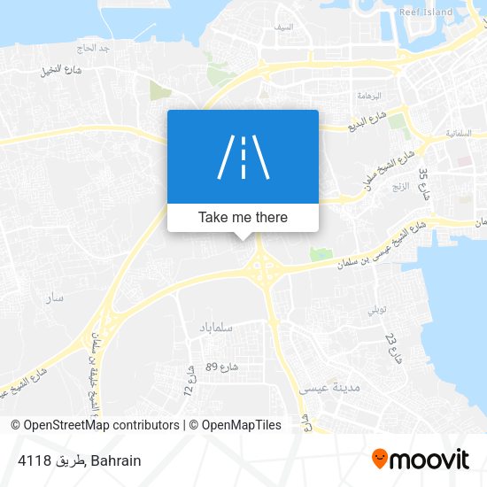 طريق 4118 map
