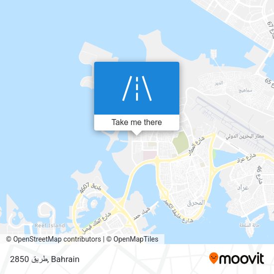 طريق 2850 map