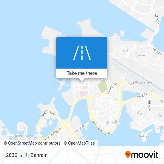 طريق 2830 map