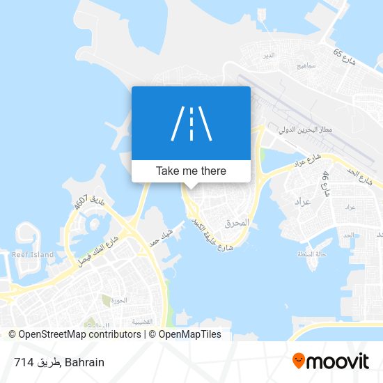 طريق 714 map