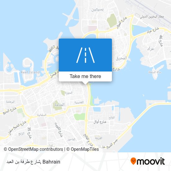 شارع طرفة بن العبد map