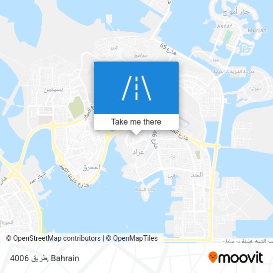 طريق 4006 map