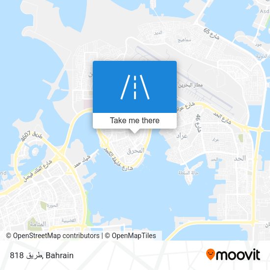 طريق 818 map