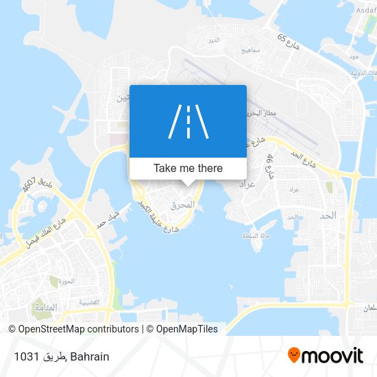 طريق 1031 map