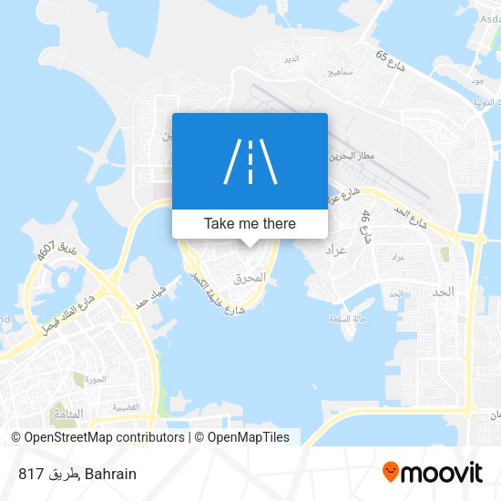 طريق 817 map