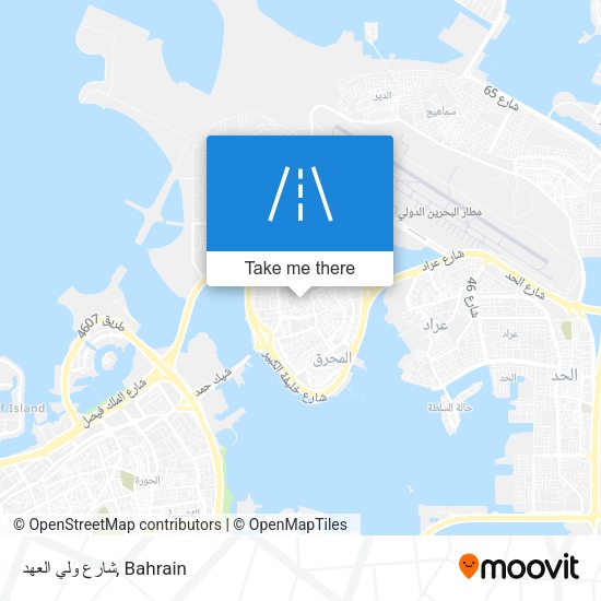 شارع ولي العهد map