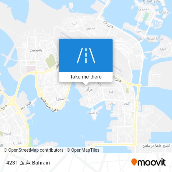 طريق 4231 map