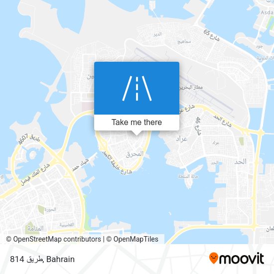طريق 814 map