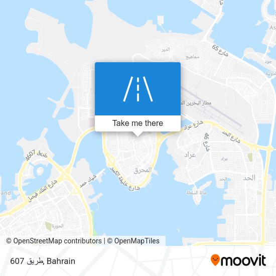 طريق 607 map