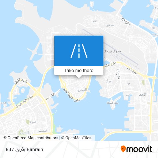 طريق 837 map