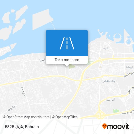 طريق 5825 map