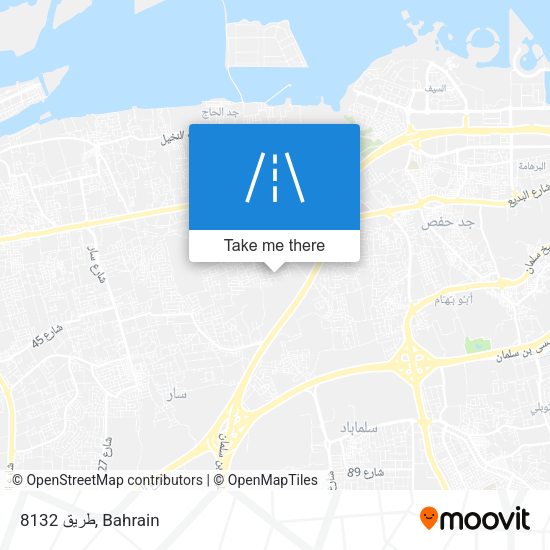 طريق 8132 map
