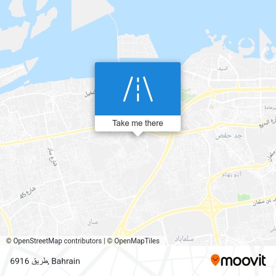 طريق 6916 map