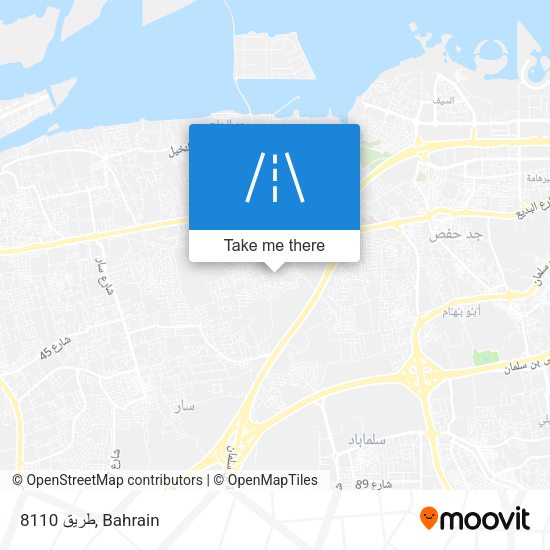 طريق 8110 map