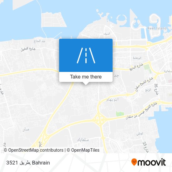 طريق 3521 map