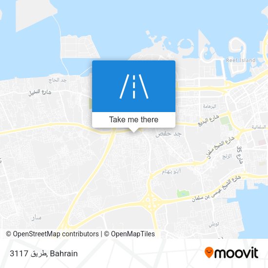طريق 3117 map