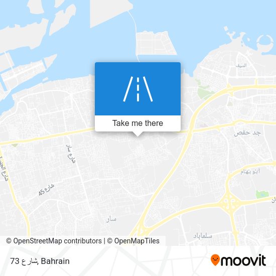 شارع 73 map