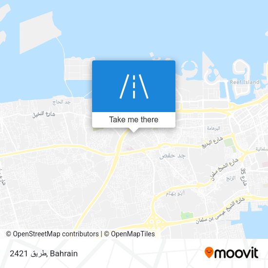طريق 2421 map
