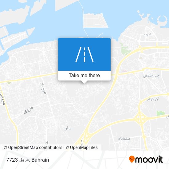 طريق 7723 map