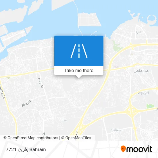 طريق 7721 map