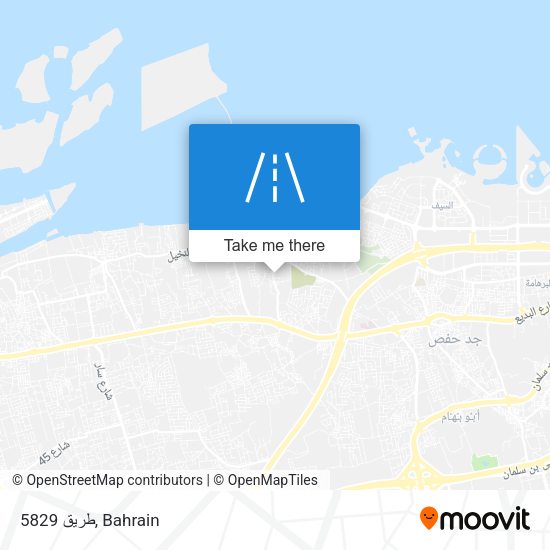 طريق 5829 map