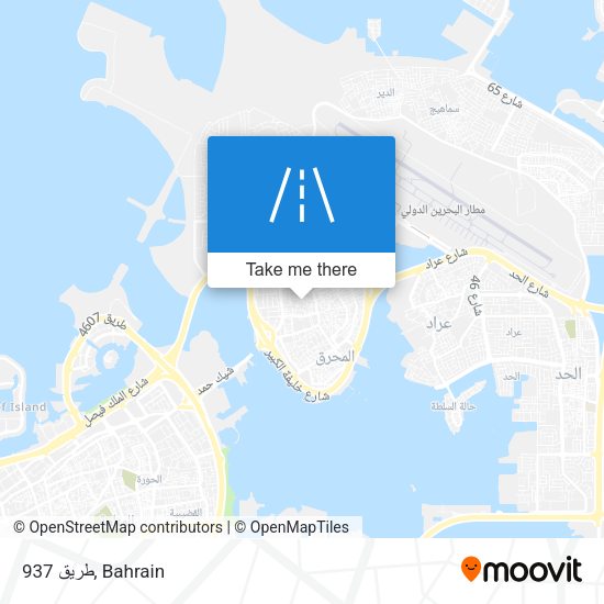 طريق 937 map