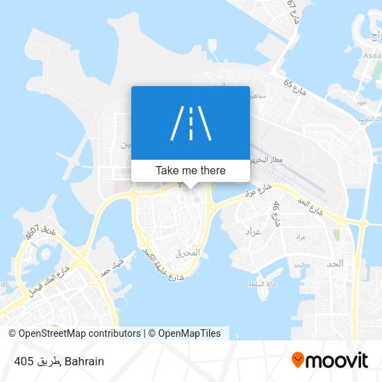 طريق 405 map