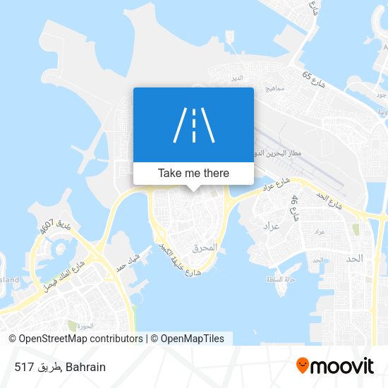 طريق 517 map