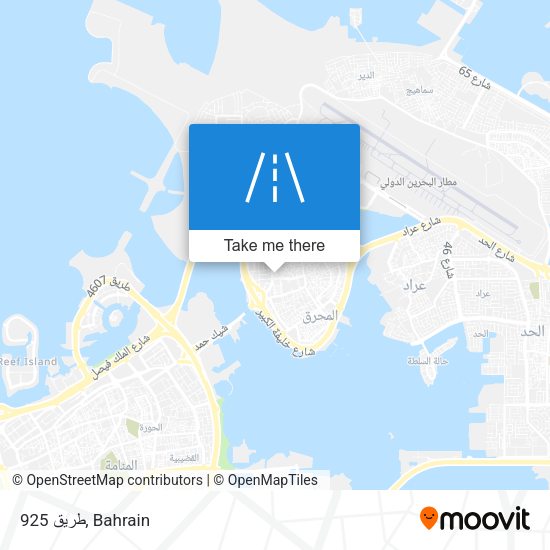 طريق 925 map