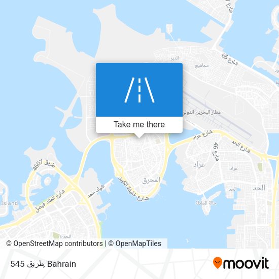 طريق 545 map