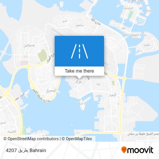طريق 4207 map