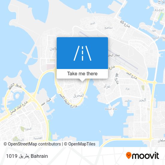 طريق 1019 map
