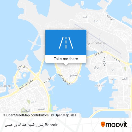 شارع الشيخ عبد الله بن عيسى map