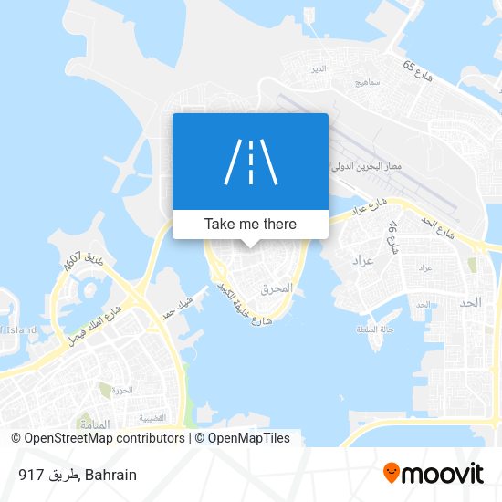طريق 917 map