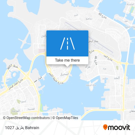 طريق 1027 map