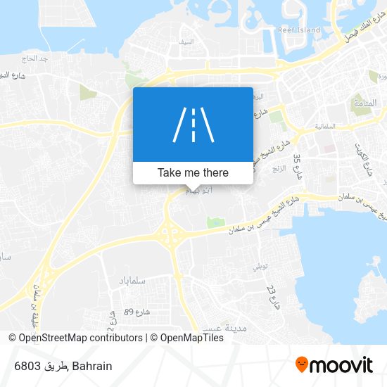 طريق 6803 map