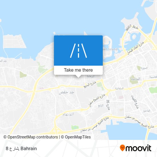 شارع 8 map