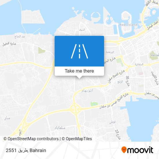 طريق 2551 map