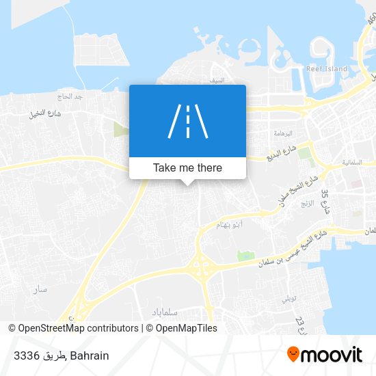 طريق 3336 map