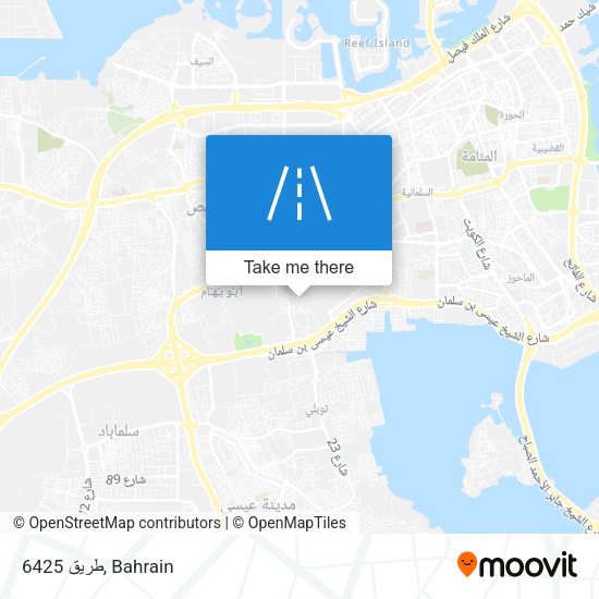 طريق 6425 map