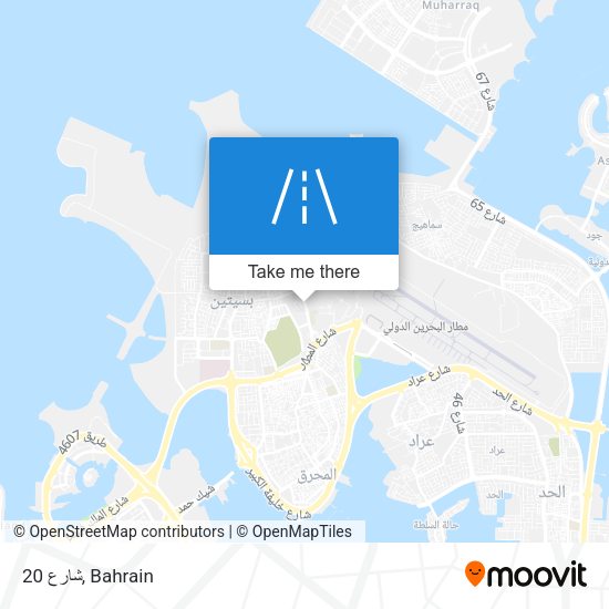 شارع 20 map