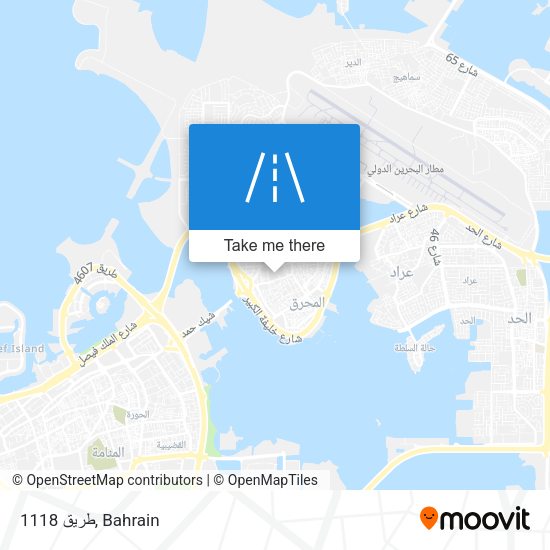 طريق 1118 map