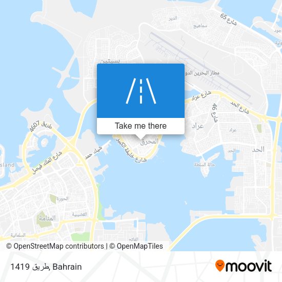 طريق 1419 map