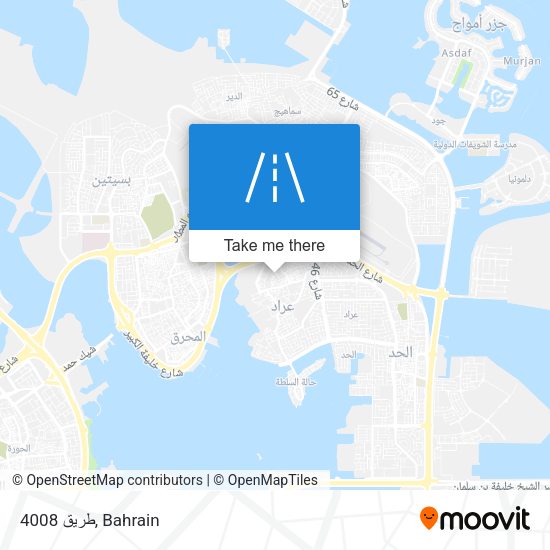 طريق 4008 map