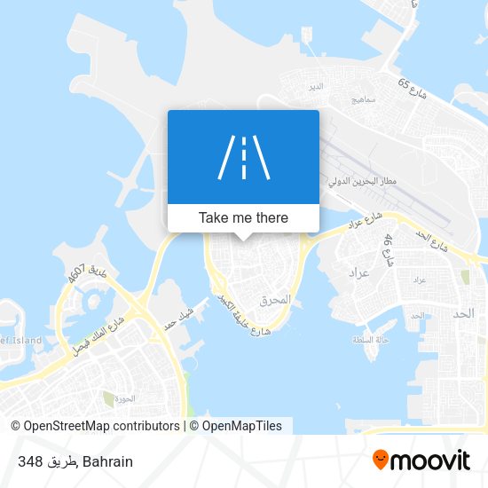 طريق 348 map