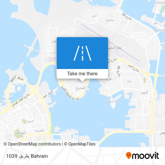 طريق 1039 map