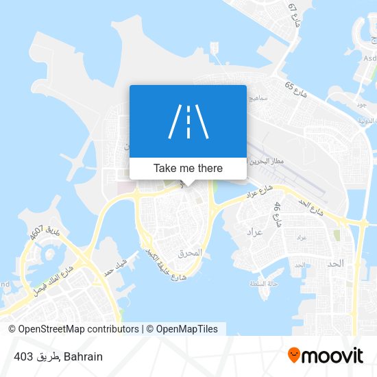 طريق 403 map
