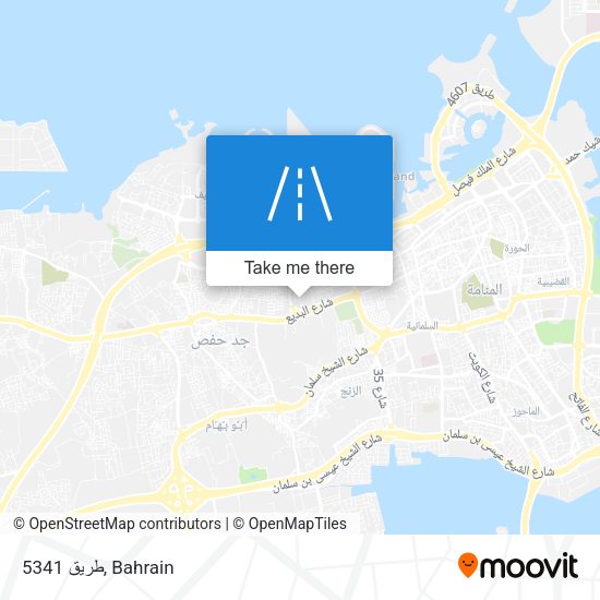 طريق 5341 map
