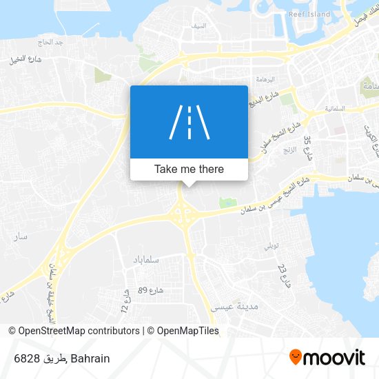 طريق 6828 map