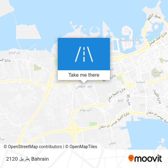 طريق 2120 map